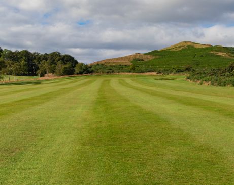 The 6th fairway with knock hill in distance